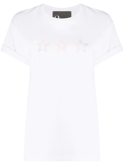 8pm Star-print Logo T-shirt In White