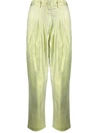 8pm 8 Pm Trousers Cropped Women Pistachio In Green