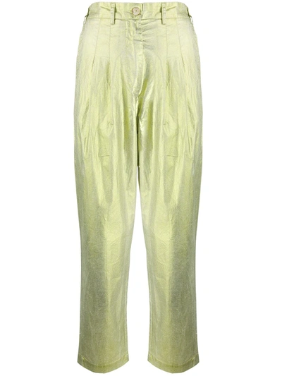 8pm 8 Pm Trousers Cropped Women Pistachio In Green
