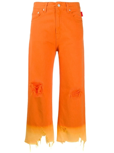 Denimist 'pierce' Jeans In Orange Dip