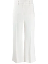 Pucci Flared Cropped Trousers In White