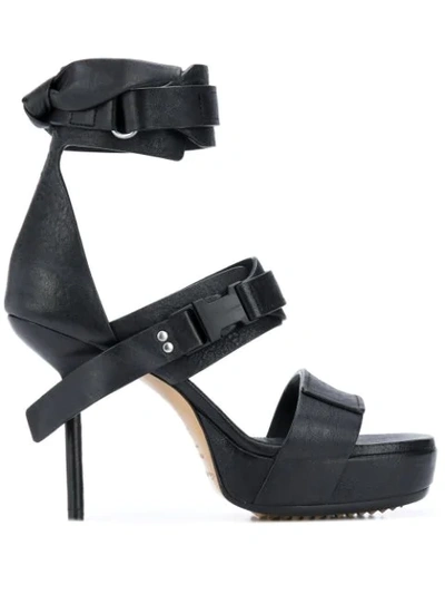 Rick Owens Spike Heel Gladiator Sandals In Black