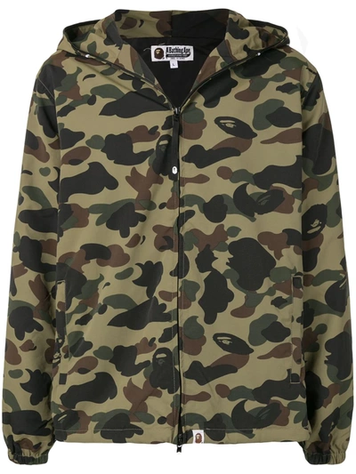 Bape Camouflage Print Hooded Jacket