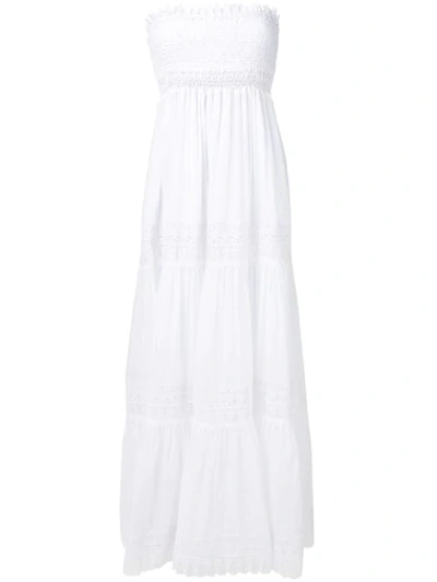 Charo Ruiz Off-shoulder Tiered Dress In White