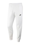 Nike Sportswear Club Pocket Fleece Joggers In White/white/black