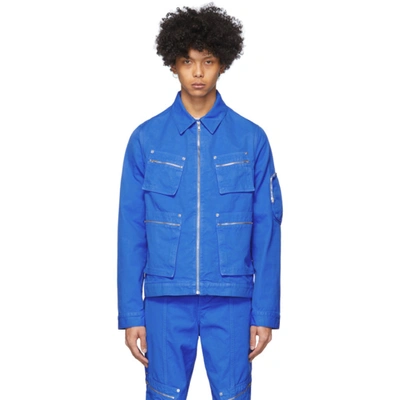 Eckhaus Latta Ike Cotton Jacket In Skydiver