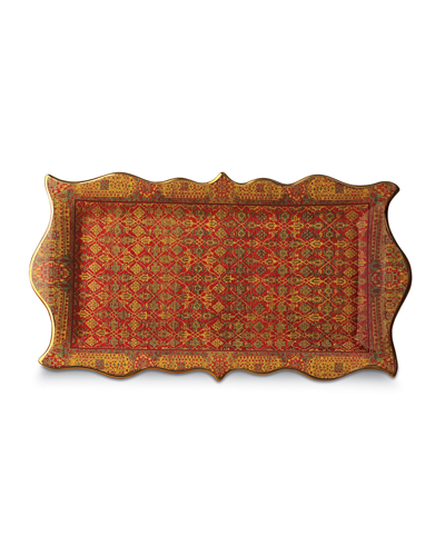L'objet Tabriz Rectangular Platter In Rust/gold