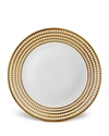 L'objet Perlee Gold Charger Plate In Gold And White