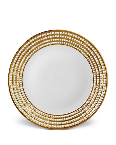 L'objet Perlee Gold Charger Plate In Gold And White