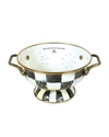 Mackenzie-childs Courtly Check Small Colander In Black/white