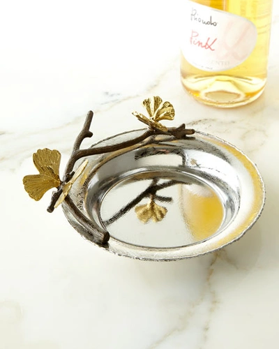 Michael Aram Butterfly Ginkgo Wine Coaster In Silver/gold