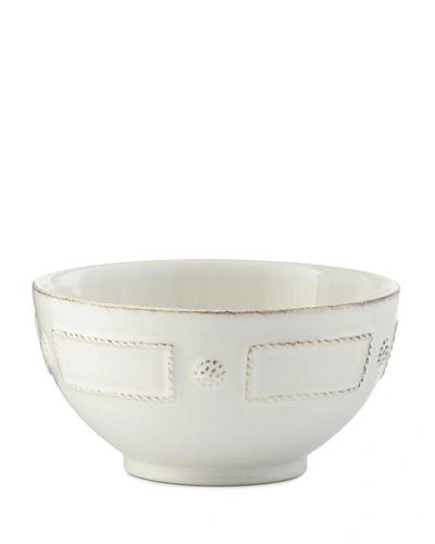 Juliska Berry & Thread French Panel Whitewash Cereal/ice Cream Bowl