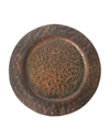 Jan Barboglio Double Hammered Charger Plate In Brown