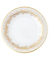 Neiman Marcus Oro Bello Dessert Plates, Set Of 4 In Clear/gold