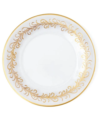 Neiman Marcus Oro Bello" Dessert Plates, Set Of 4" In Clear/gold