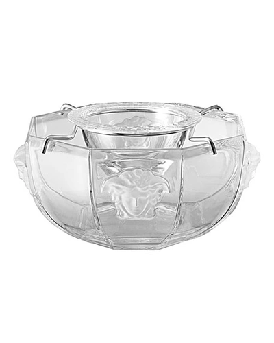 Versace Medusa Caviar Bowl In Clear