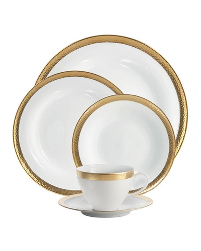 Michael Aram 5-piece Goldsmith Dinnerware Place Setting In White/gold
