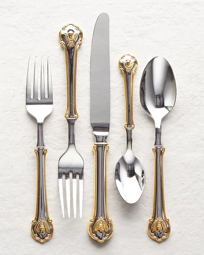 Wallace Silversmiths 45-piece Gold Napoleon Bee Flatware Service