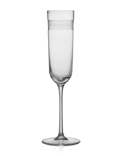 Michael Aram Wheat Crystal Champagne Flute Glass In Clear