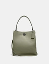 Coach Charlie Bucket Bag In Green In V5/light Fern