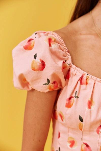 Finders Keepers Tutti Frutti Mini Dress In Peach