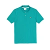 Lacoste Slim Fit Pique Polo In Teal-blues In Green