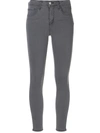 L Agence L'agence Margot High-rise Skinny Jeans In Dark Graphite In Cast Iron