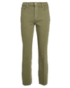 L Agence L'agence Sada Cropped Straight Jeans In Olive/army