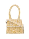 Jacquemus Orange Floral Print Le Grande Chiquito Handbag In Yellow