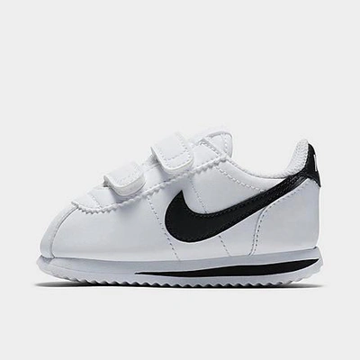 Nike Babies'  Boys' Toddler Cortez Basic Sl Hook-and-loop Casual Shoes In White