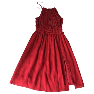 Pre-owned Altuzarra Red Linen Dress