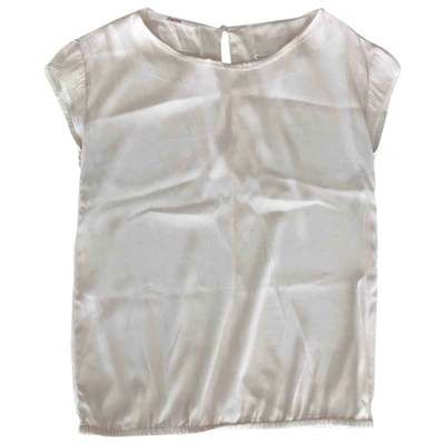 Pre-owned Jucca Silk Blouse In White