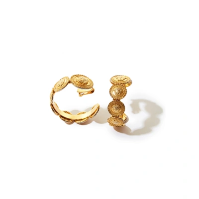 Pre-owned Versace Earrings In Gold