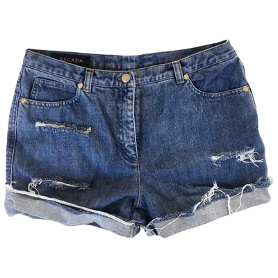 Pre-owned Escada Blue Cotton Shorts