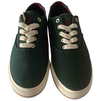 Pre-owned Polo Ralph Lauren Cloth Trainers In Green