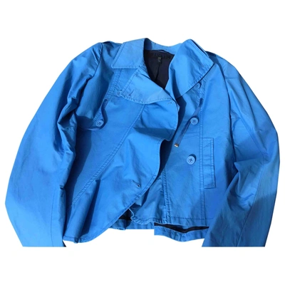 Pre-owned Escada Short Waistcoat In Blue