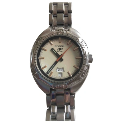 Pre-owned Fossil Watch In Silver