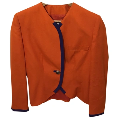 Pre-owned Versus Short Waistcoat In Orange