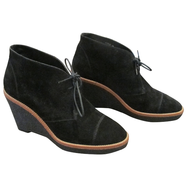 Pre-owned Lk Bennett Black Suede Ankle Boots | ModeSens