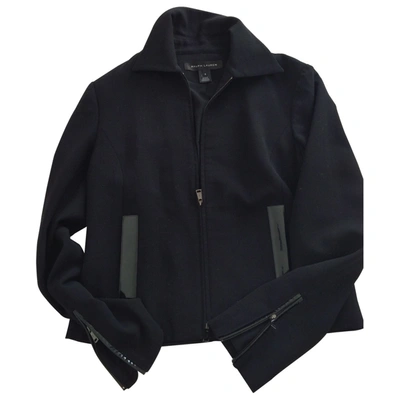 Pre-owned Ralph Lauren Wool Short Vest In Black