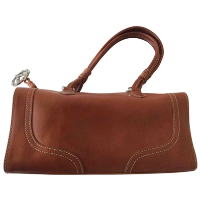 Pre-owned Valentino Garavani Leather Handbag In Camel