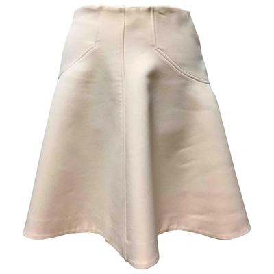 Pre-owned Lela Rose Mid-length Skirt In Pink