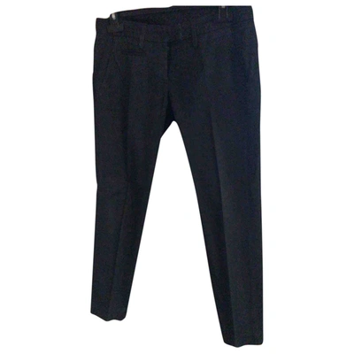 Pre-owned Dondup Straight Trousers In Blue