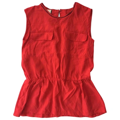 Pre-owned Marni Silk Vest In Red