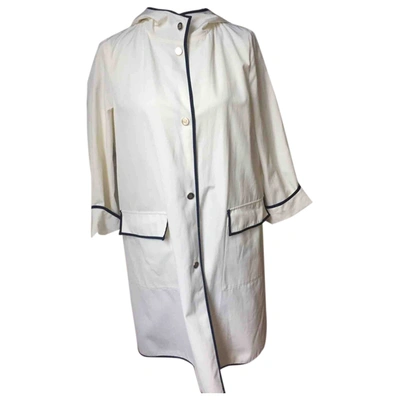 Pre-owned Carolina Herrera White Polyester Jacket