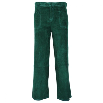 Pre-owned Stouls Trousers In Green