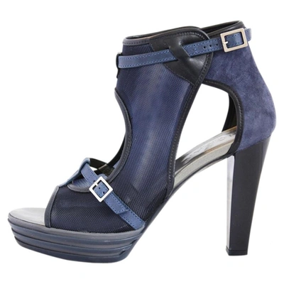 Pre-owned Hogan Leather Sandal In Blue