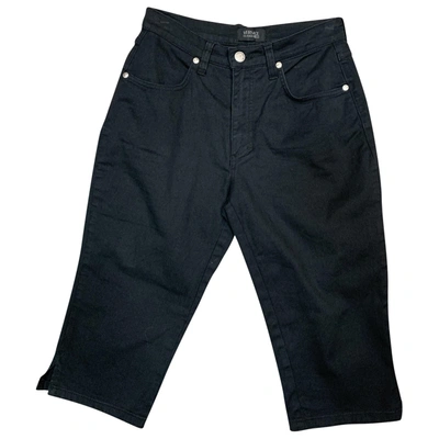 Pre-owned Versace Short Trousers In Black