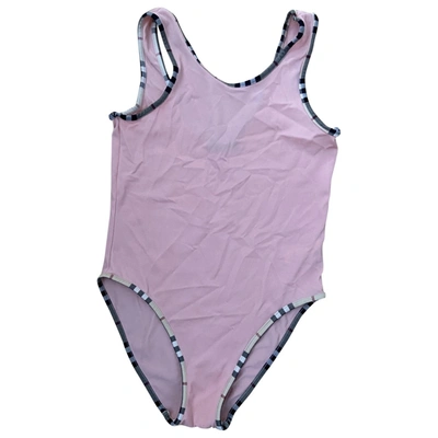 Pre-owned Burberry Pink Polyester Swimwear