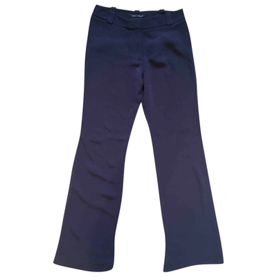 Pre-owned French Connection Trousers In Navy